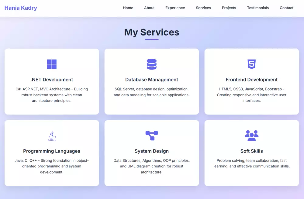 تصميم وبناء موقع شخصي (Portfolio) يعرض أعمالك باحترافية