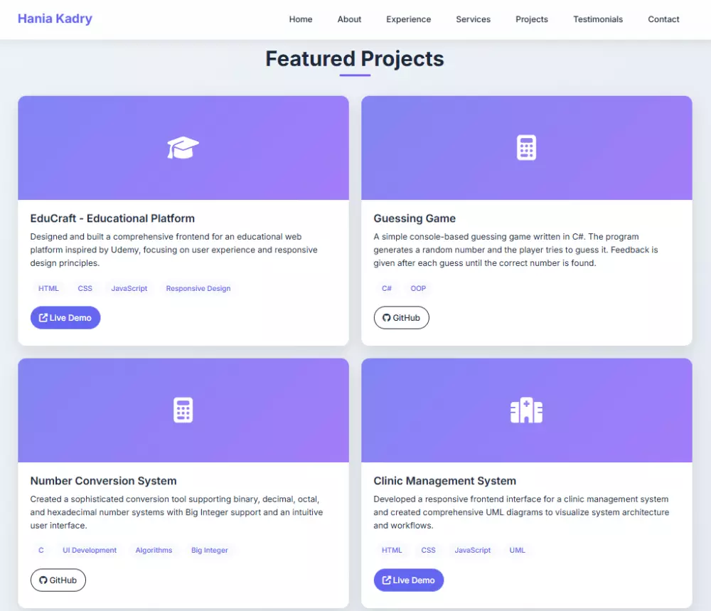 تصميم وبناء موقع شخصي (Portfolio) يعرض أعمالك باحترافية