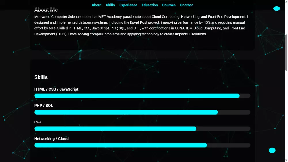 تصميم موقع بورتفوليو شخصي احترافي ومتجاوب يبرز أعمالك ويجذب العملاء