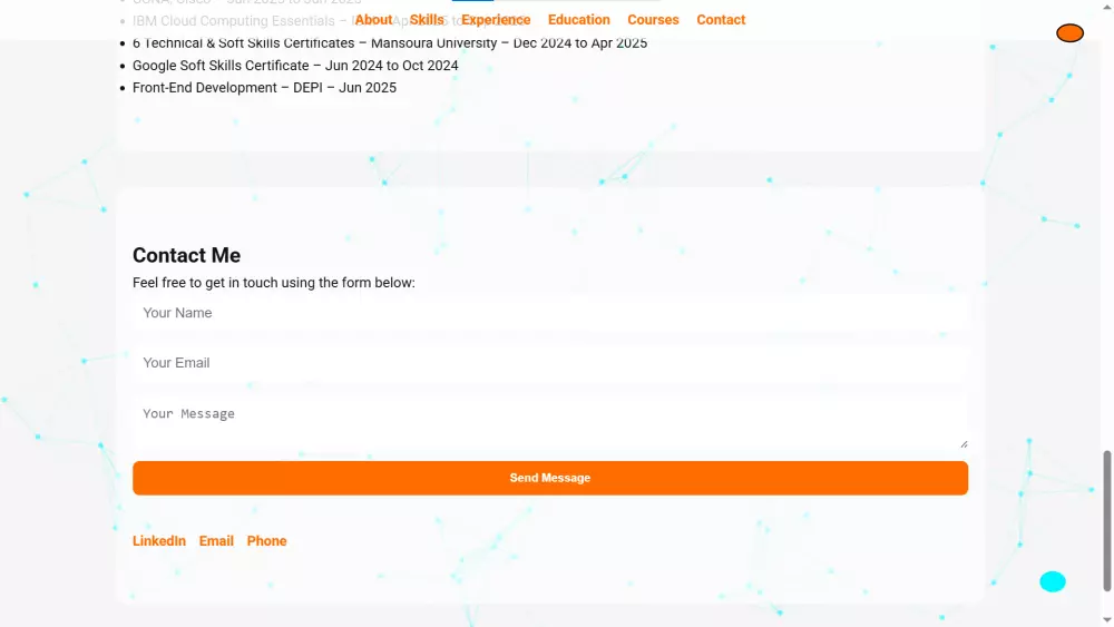 تصميم موقع بورتفوليو شخصي احترافي ومتجاوب يبرز أعمالك ويجذب العملاء