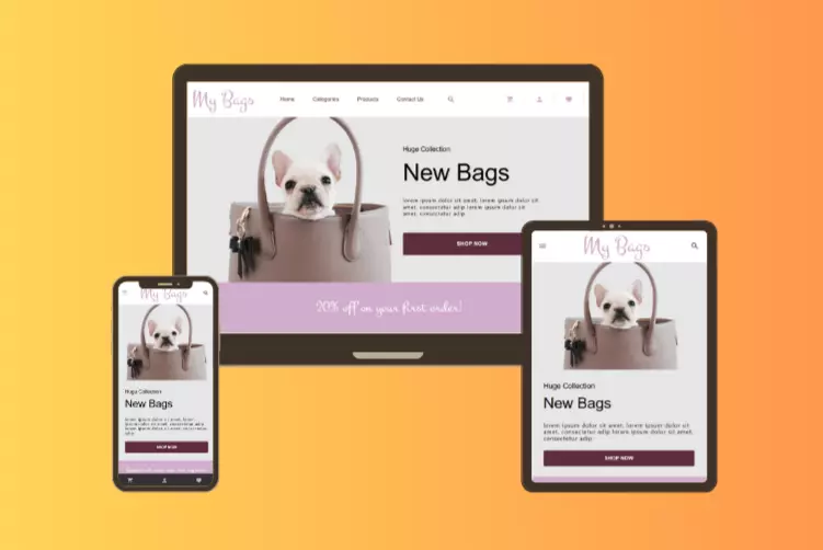 إنشاء متجر إلكتروني متجاوب مكون من 6 صفحات أساسية باستخدام React