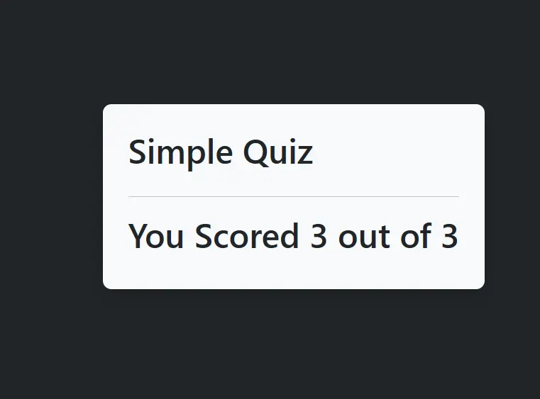 تصميم وبرمجة موقع اختبار تفاعلي (Quiz App) باستخدام HTML, CSS, Bootstrap, JavaScript