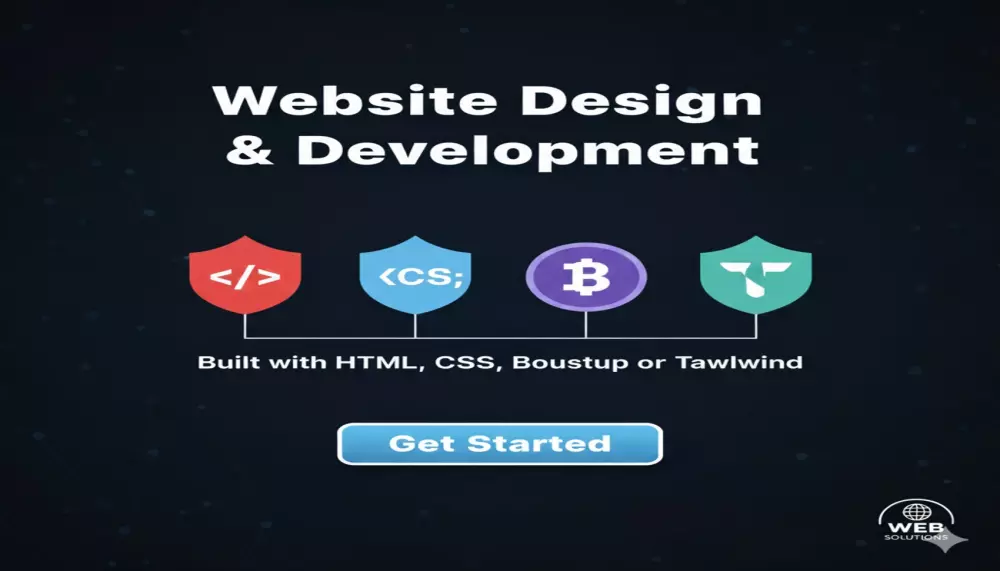 موقع احترافي بصفحة واحدة HTML, CSS, Bootstrap/Tailwind
