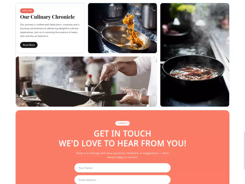 موقع احترافي بصفحة واحدة HTML, CSS, Bootstrap/Tailwind