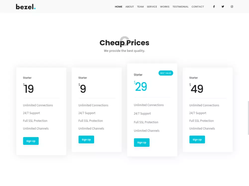 موقع احترافي بصفحة واحدة HTML, CSS, Bootstrap/Tailwind