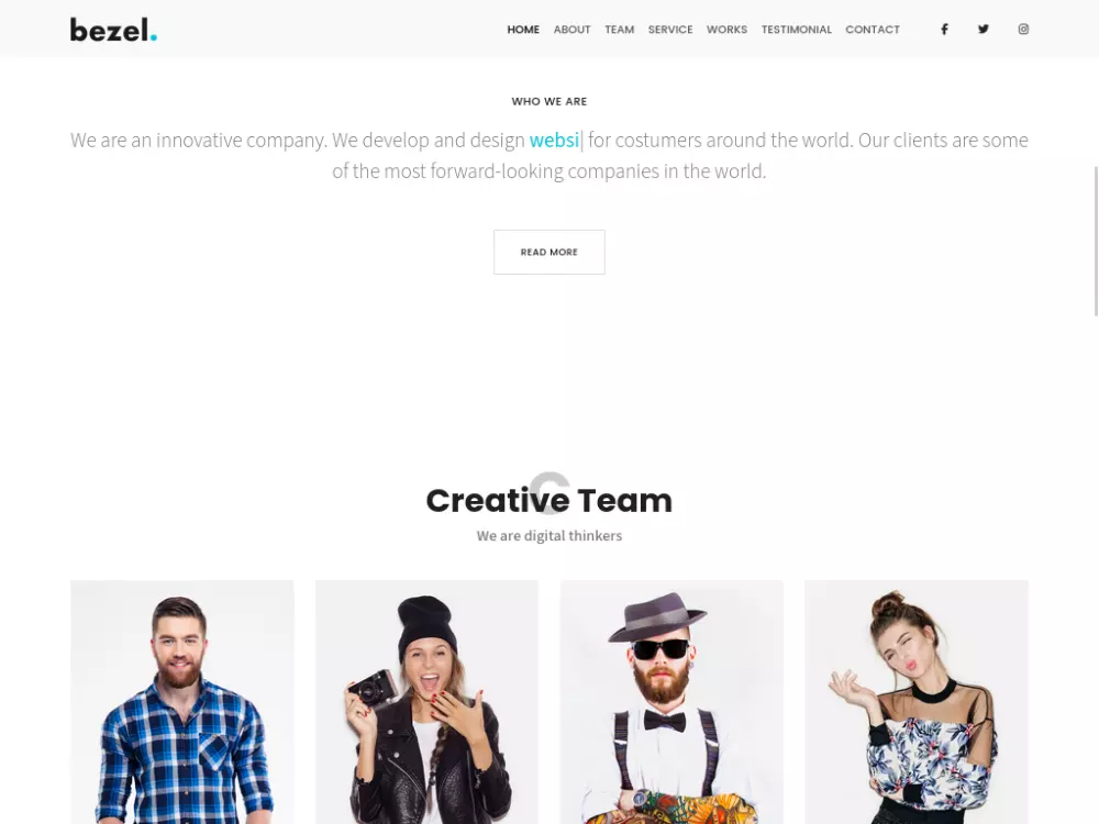 موقع احترافي بصفحة واحدة HTML, CSS, Bootstrap/Tailwind