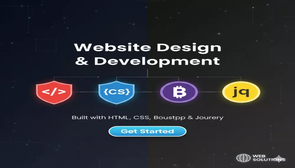 خدمة تصميم موقع احترافي بصفحة واحدة (5 أقسام) Html, CSS, Bootstrap, Js, jQuery