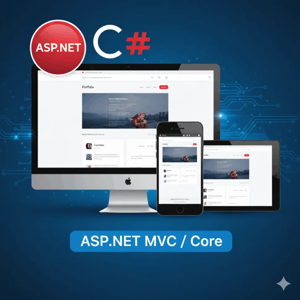 تصميم وبرمجة صفحة بورتفوليو احترافية