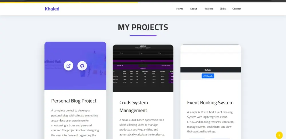 تصميم وبرمجة صفحة بورتفوليو احترافية