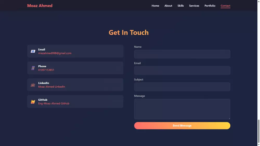 سأقوم بتصميم وتطوير موقع بورتفوليو (Portfolio) احترافي وحديث لعرض أعمالك ومهاراتك بشكل أنيق وجذاب.