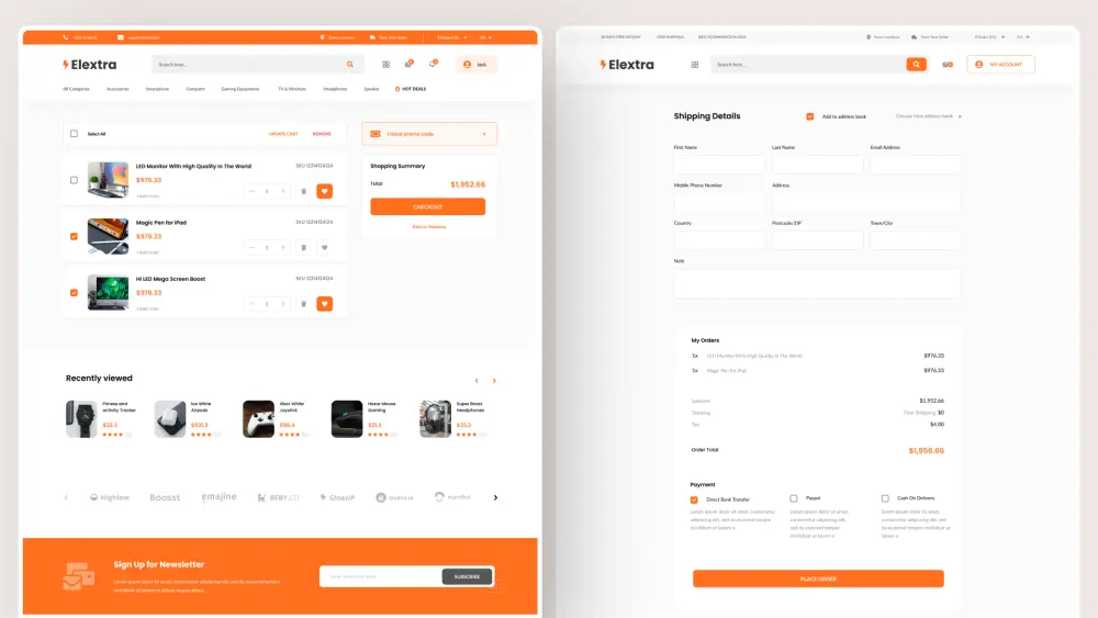 متجر إلكتروني متكامل بتصميم عصري وتجربة مستخدم مميزة