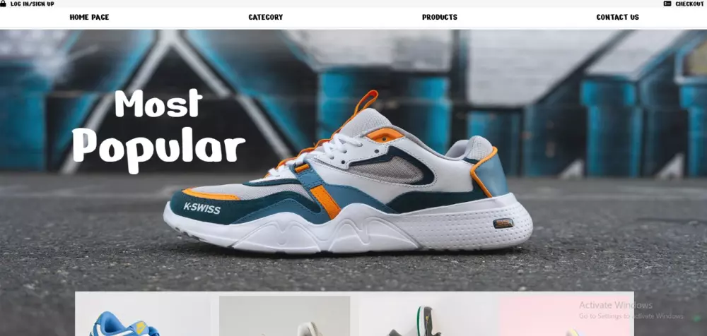 سأقوم بتصميم واجهة متجر إلكتروني (Fashion Store) للاحذية باستخدام Bootstrap، يشمل الصفحة الرئيسية + صفحات الأقسام (رجالي – نسائي – أطفال) + صفحة تواصل + تسجيل دخول + تسجيل حساب جديد + صفحة الدفع (Checkout) + صفحة سلة المشتريات (Cart).