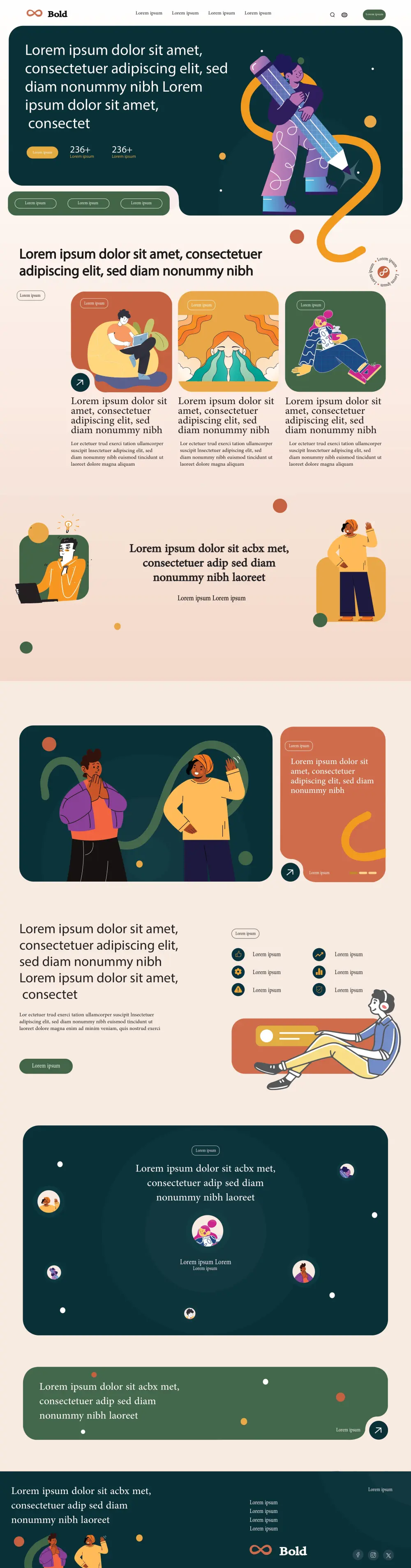 تصميم تجربة وواجهة موقع الكتروني UI/UX