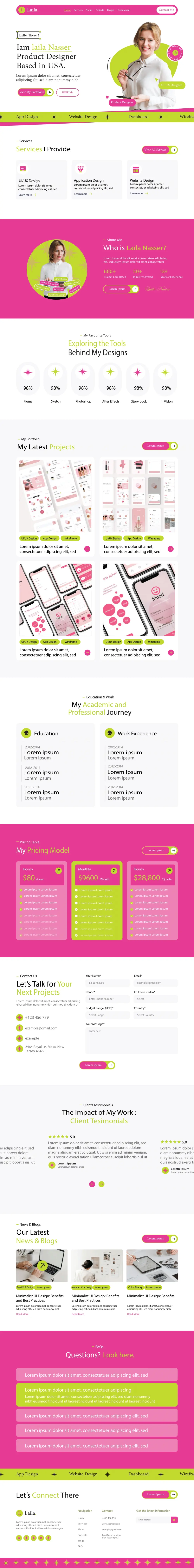 تصميم تجربة وواجهة موقع الكتروني UI/UX