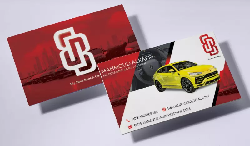 تصميم بطاقة أعمال شخصية بزنس كارد (business card)