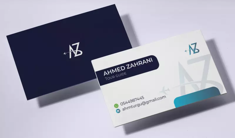 تصميم بطاقة أعمال شخصية بزنس كارد (business card)