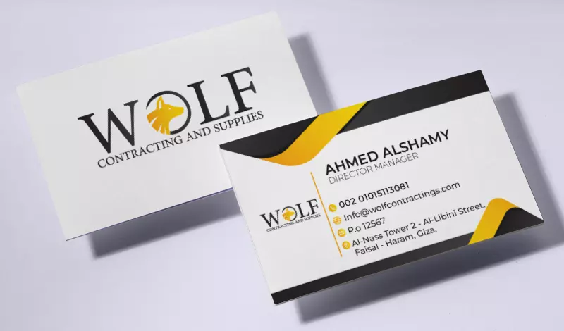 تصميم بطاقة أعمال شخصية بزنس كارد (business card)