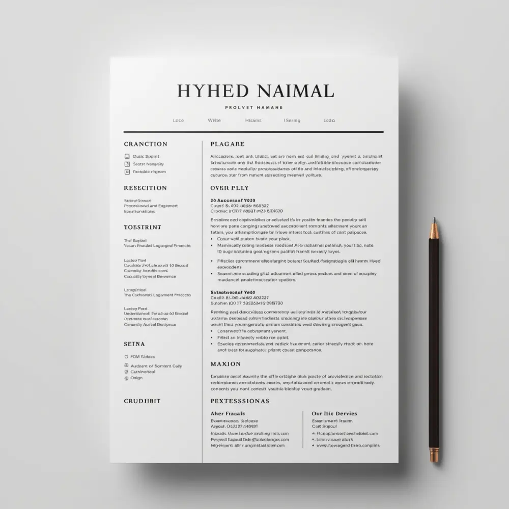 إنشاء سيرة ذاتيه ( CV ) احترافي ويتبع نظام ATS