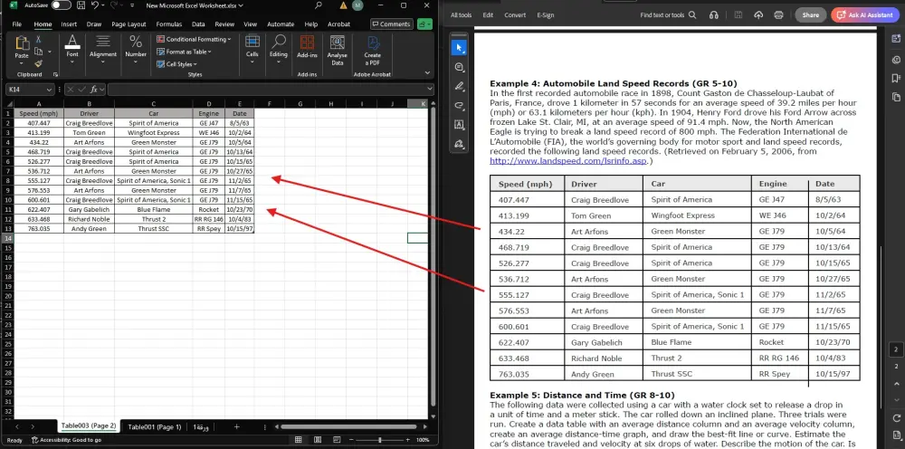تحويل الداتا من ملف pdf الى ملف excel بإحترافية