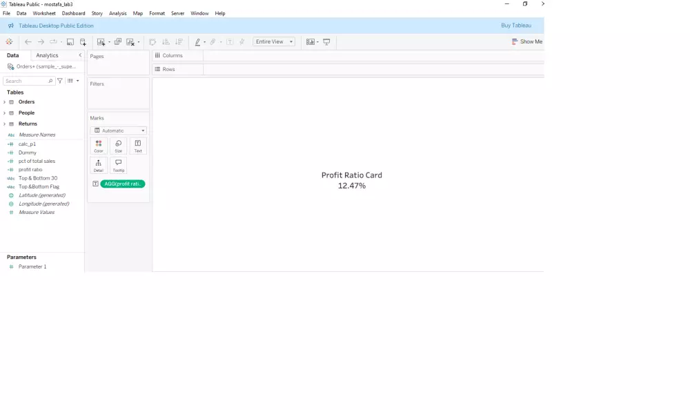 تقديم dashboard احترافي باستخدام tableau