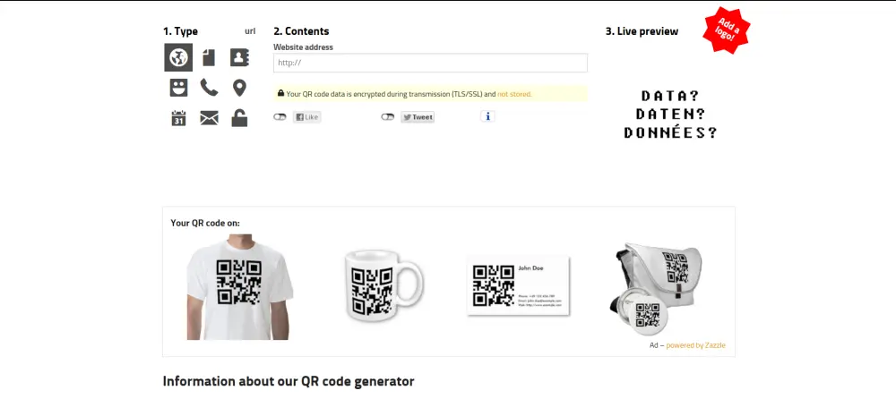 تصميم كود QR احترافي لأي رابط أو معلومات – بجودة عالية