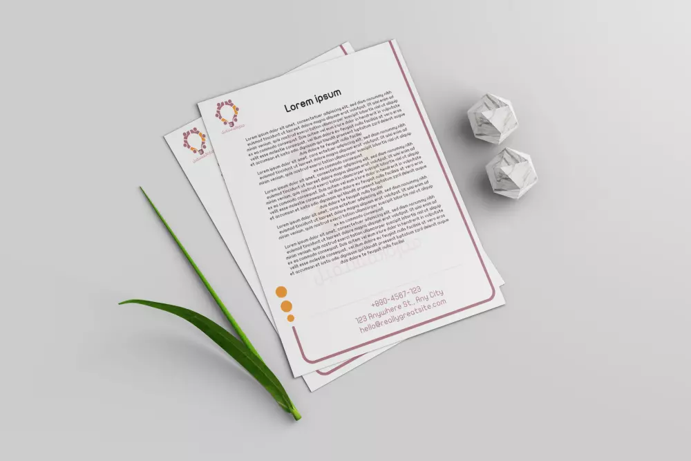 تصميم ورق المراسلات _Letterhead