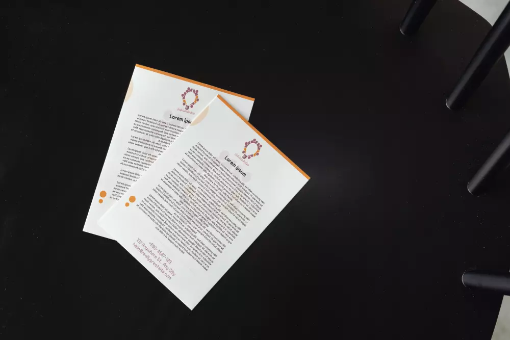 تصميم ورق المراسلات _Letterhead