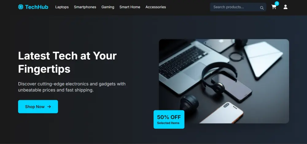 إنشاء Landing page احترافية باستخدام HTML, CSS ,Javascript