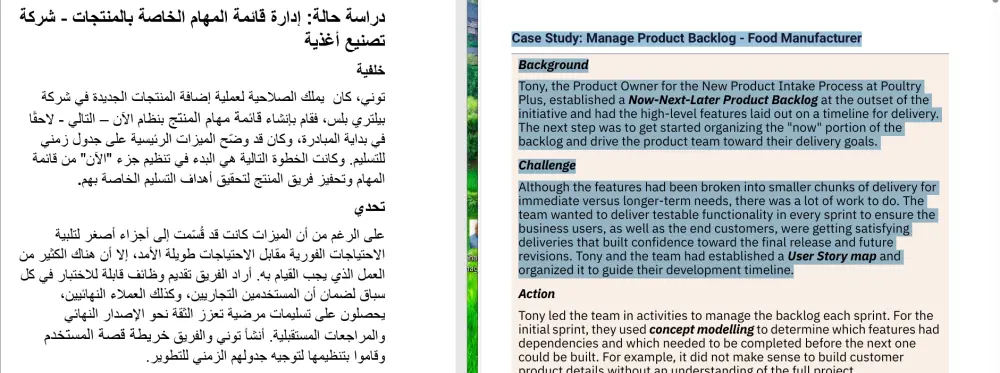 الترجمة من الإتجليزية إلى العربية والعكس