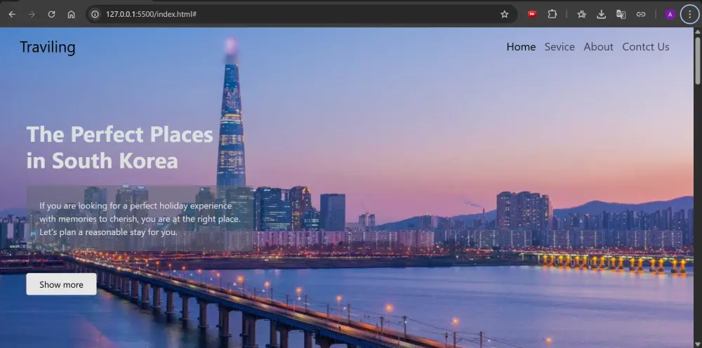 تصميم صفحة landing page لموقع الكتروني