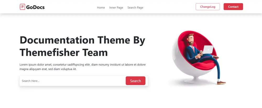 قالب موقع توثيق (Documentation) متجاوب بـ HTML، CSS، و Bootstrap