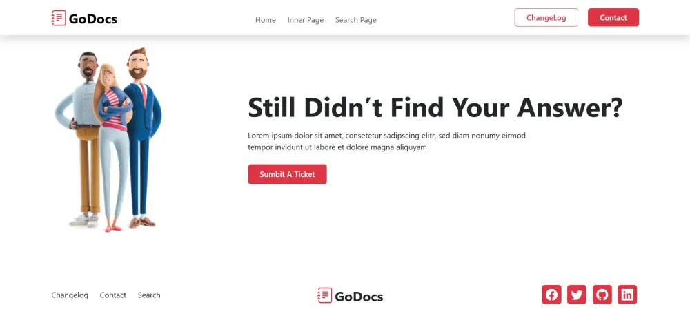 قالب موقع توثيق (Documentation) متجاوب بـ HTML، CSS، و Bootstrap