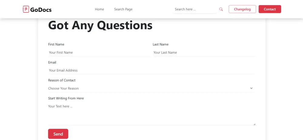 قالب موقع توثيق (Documentation) متجاوب بـ HTML، CSS، و Bootstrap