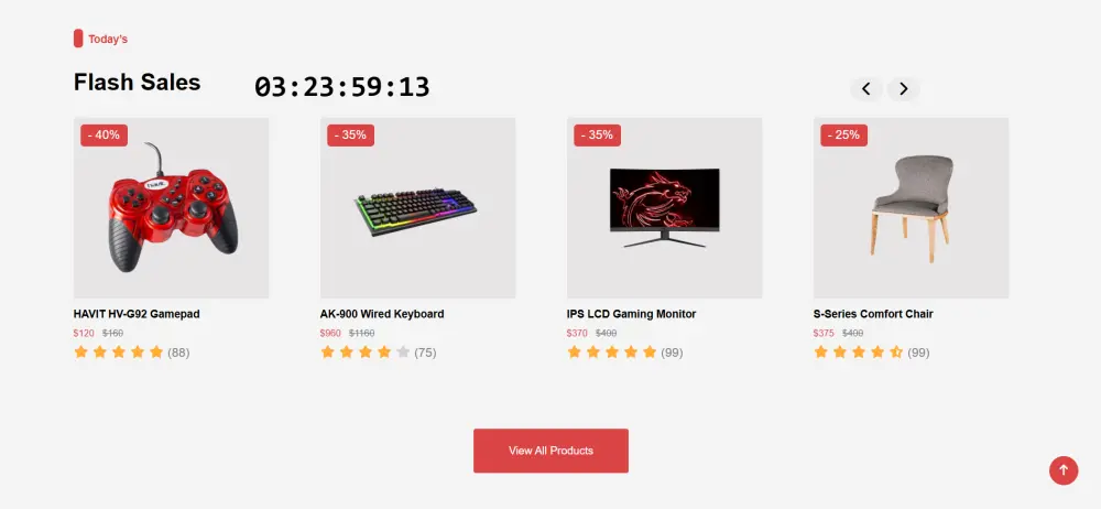 تصميم موقع تجارة إلكترونية متجاوب باستخدام HTML، CSS ,JavaScript