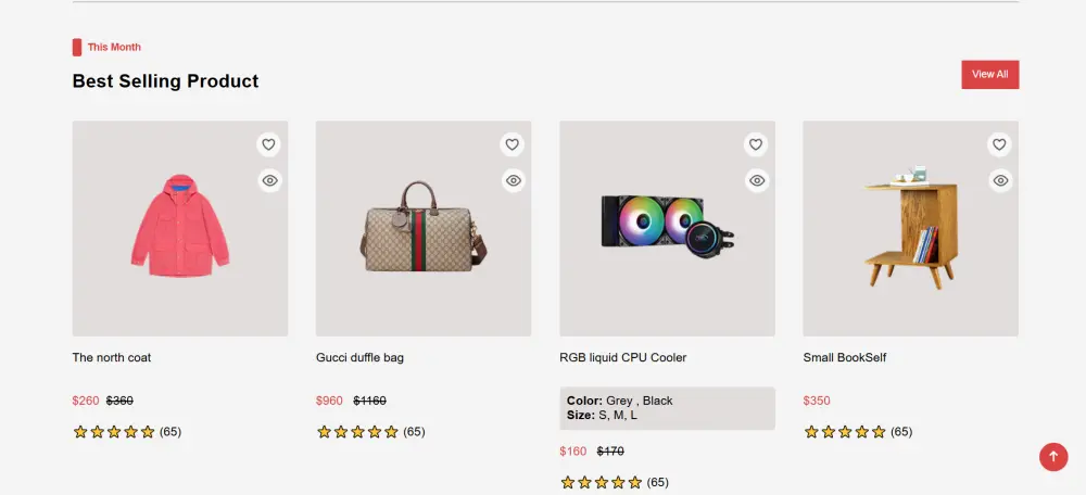 تصميم موقع تجارة إلكترونية متجاوب باستخدام HTML، CSS ,JavaScript