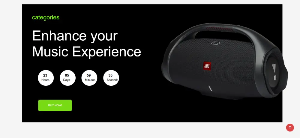 تصميم موقع تجارة إلكترونية متجاوب باستخدام HTML، CSS ,JavaScript