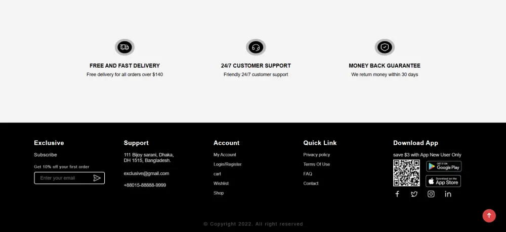 تصميم موقع تجارة إلكترونية متجاوب باستخدام HTML، CSS ,JavaScript