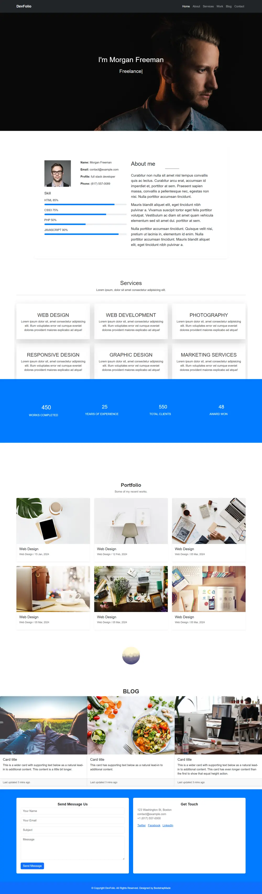 تصميم وتطوير صفحة هبوط (Landing Page)