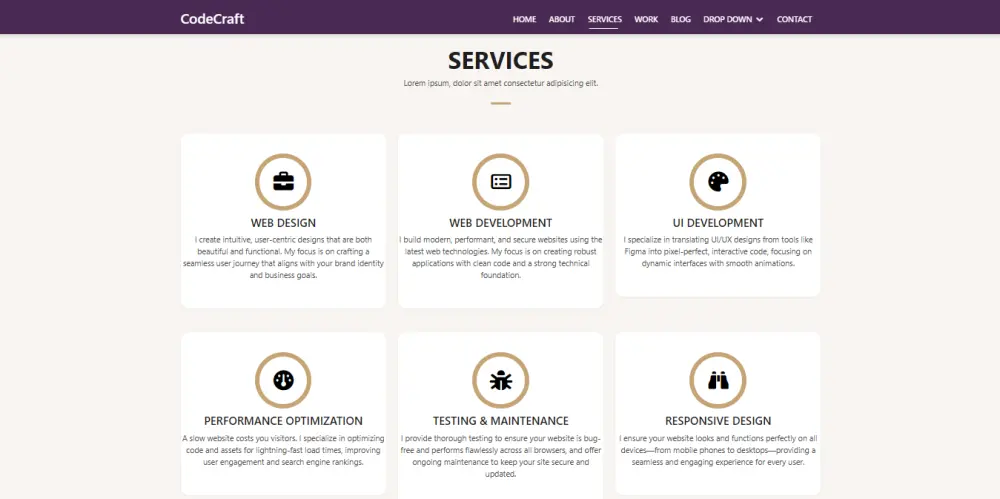 تصميم صفحة بورتفوليو أنيقة: بوابتك الرقمية لجذب الفرص.