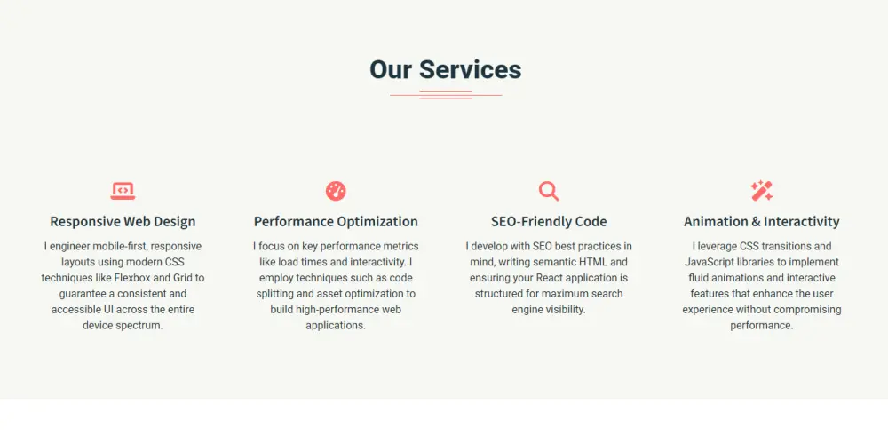 تصميم صفحة بورتفوليو أنيقة: بوابتك الرقمية لجذب الفرص.