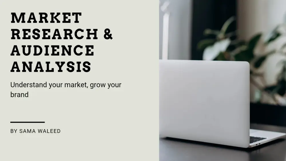 سأقدّم لك بحثًا تسويقيًا وتحليلًا دقيقًا للجمهور المستهدف يساعدك على فهم عملائك، ومنافسيك، واتجاهات السوق.