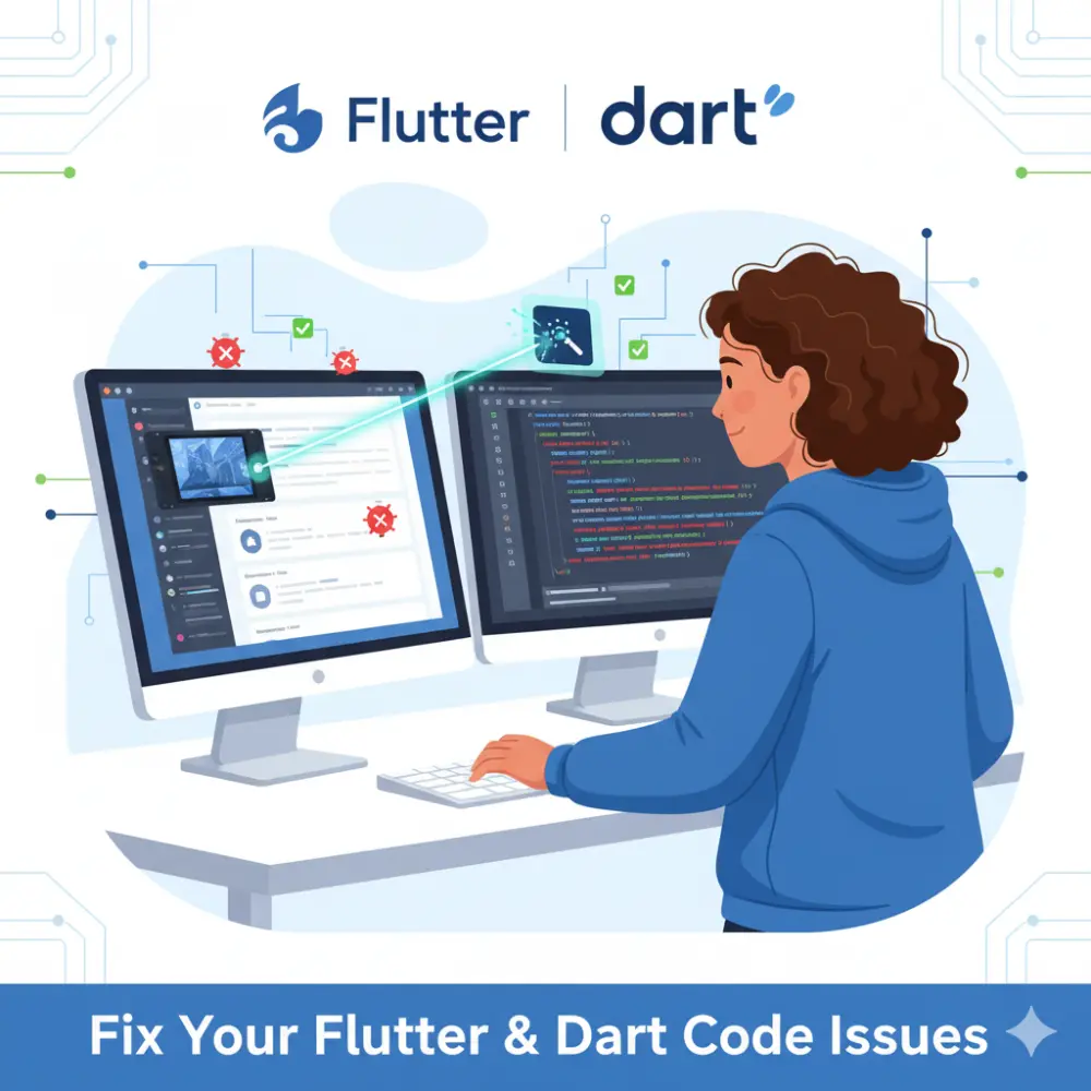 اصلاح مشكلة في تطبيق Flutter