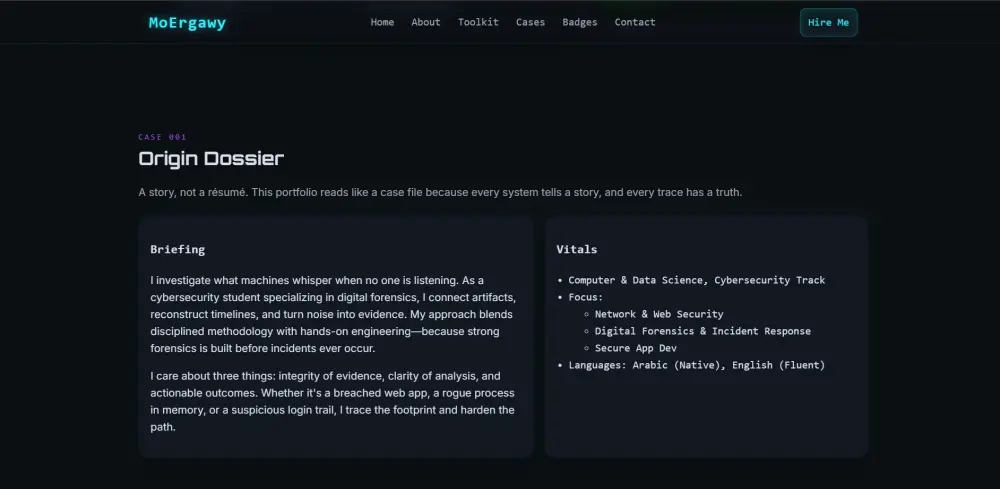 تطوير موقع بورتوفوليو شخصي محترف (portfolio)