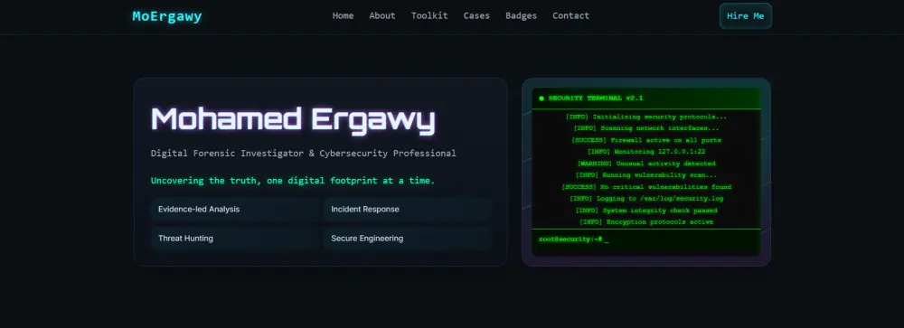 تطوير موقع بورتوفوليو شخصي محترف (portfolio)