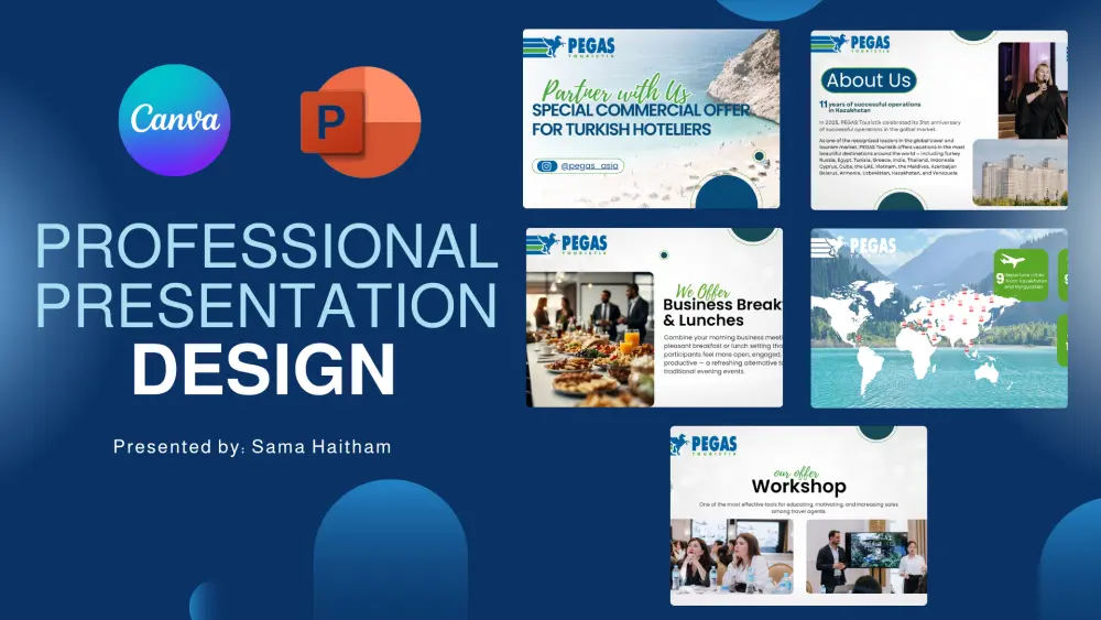 سأصمم لك عرض تقديمي PowerPoint  , canva