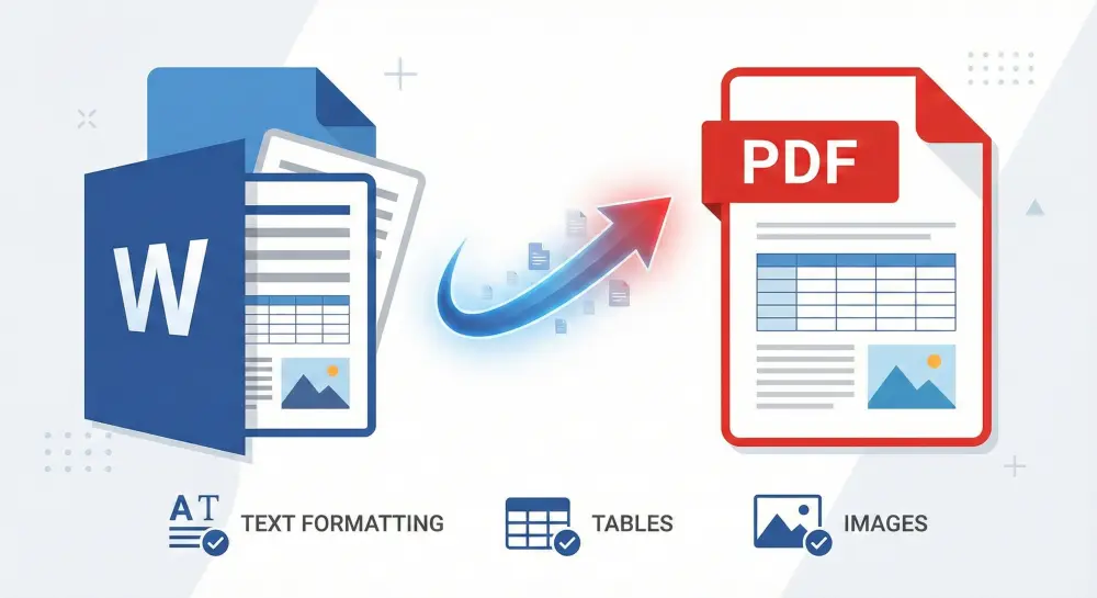 تحويل ملفات وورد Word إلى PDF بي دي اف أو العكس