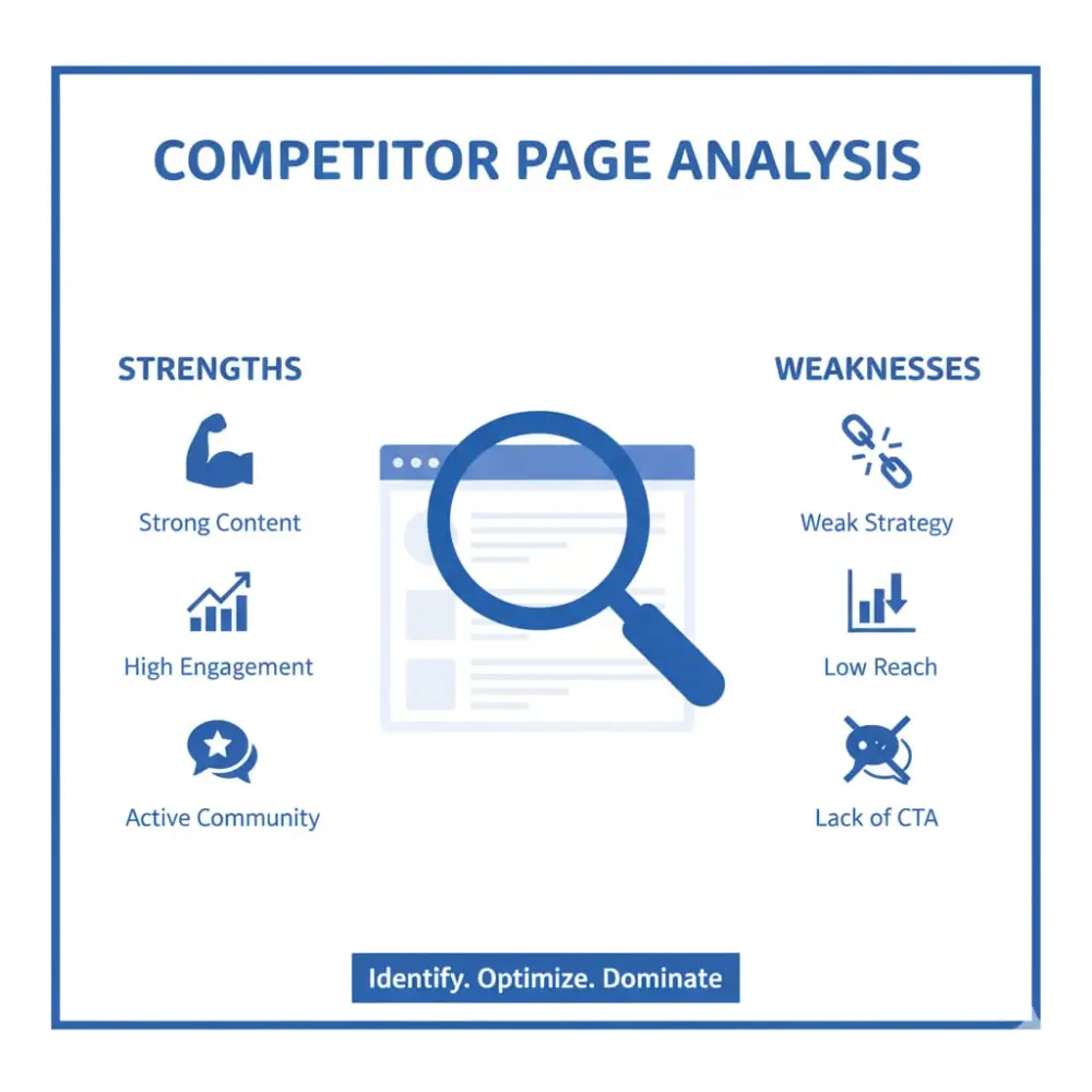 تحليل المنافسين على فيسبوك لاكتشاف استراتيجيات النجاح وتطوير صفحتك