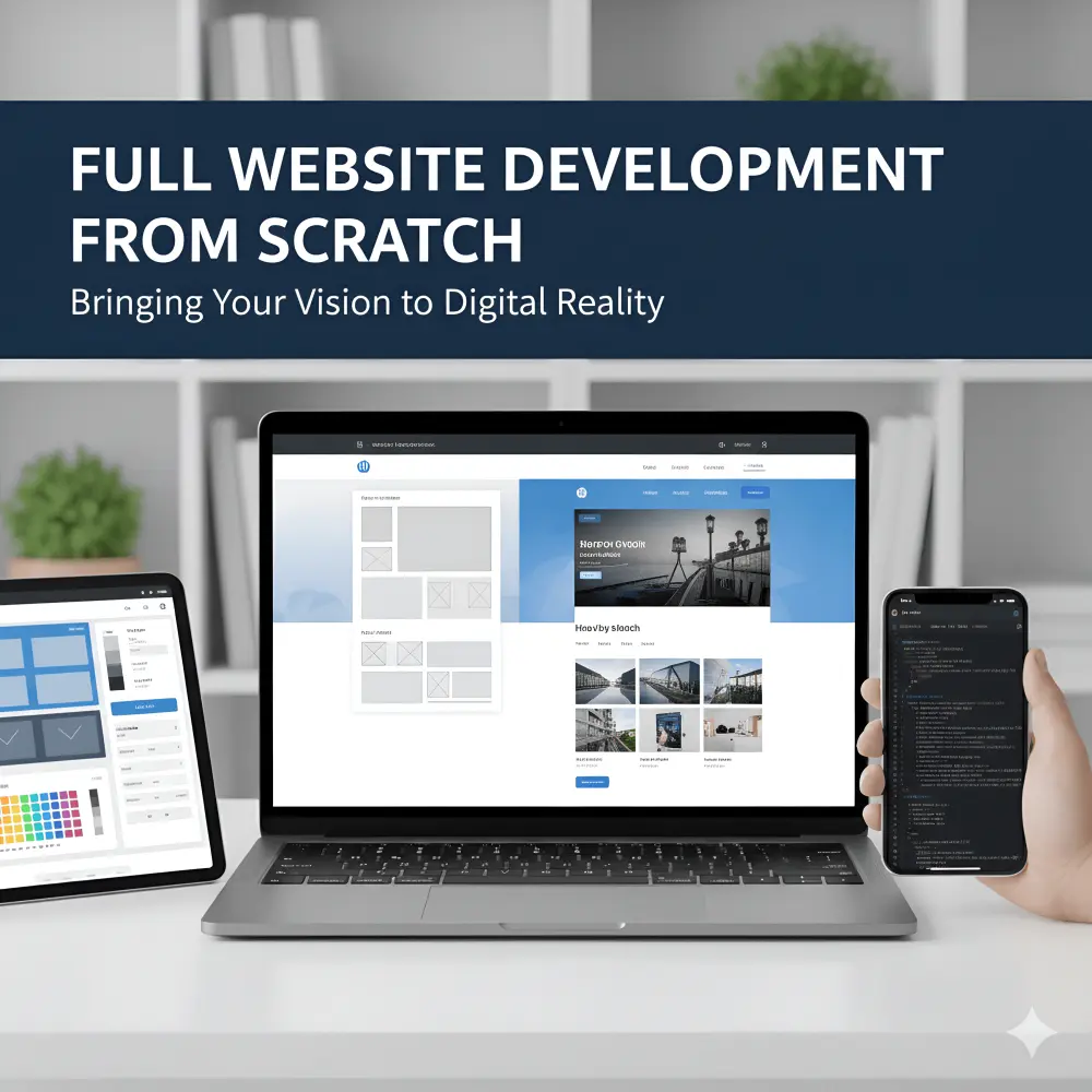 برمجة وتطوير موقع إلكتروني كامل من تصميم Figma أو من الصفر