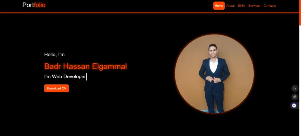 انشاء موقع لعرض اعمالك personal portfolio website