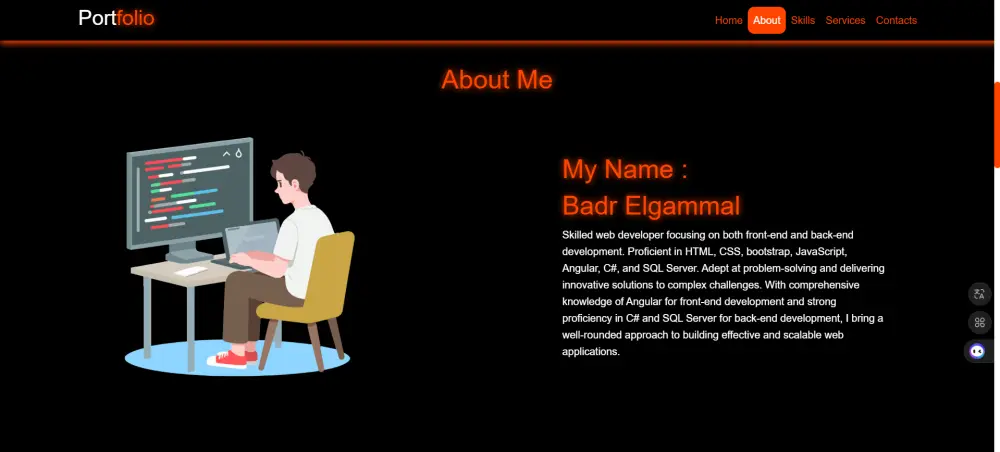 انشاء موقع لعرض اعمالك personal portfolio website